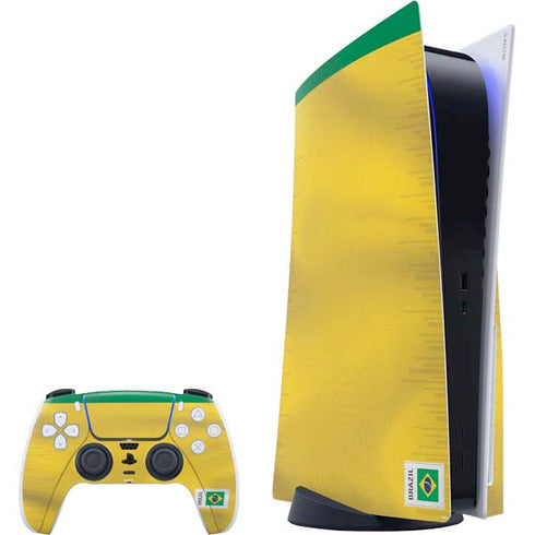 Brazil Soccer Flag PlayStation PS5 Skins